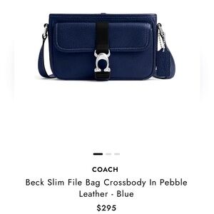 COACH Beck Slim File Bag Crossbody